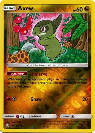 Axew Reverse Holo 154