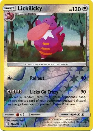 Lickilicky Reverse Holo 162 Normal