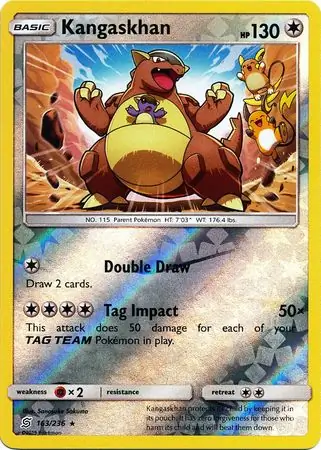 Kangaskhan Reverse Holo 163 Normal