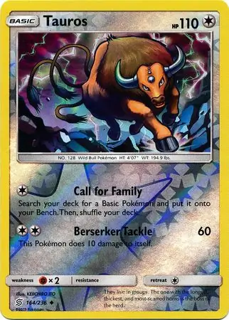 Tauros Reverse Holo 164 Normal