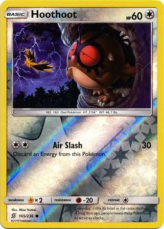 Hoothoot Reverse Holo 165 Normal
