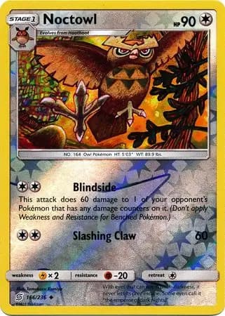 Noctowl Reverse Holo 166 Normal