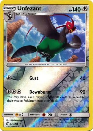 Unfezant Reverse Holo 176