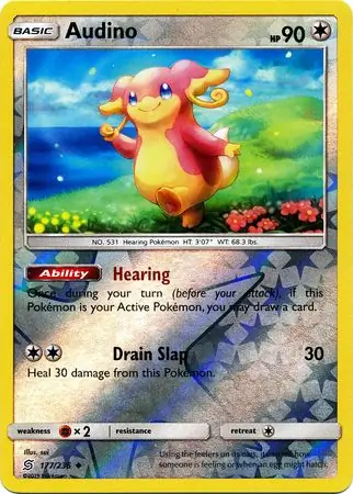 Audino Reverse Holo 177 Normal