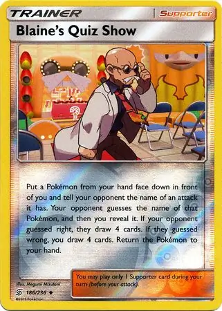 Blaine's Quiz Show Reverse Holo 186 Normal