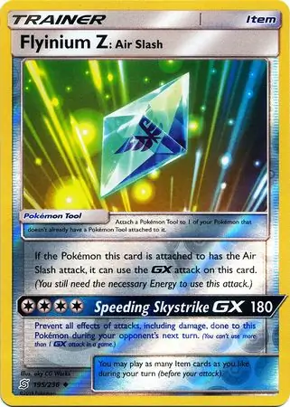 Flyinium Z: Air Slash Reverse Holo 195