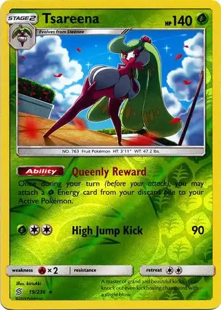 Tsareena Reverse Holo 19 Normal
