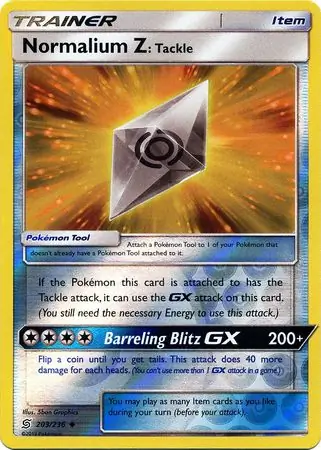 Normalium Z: Tackle Reverse Holo 203 Normal