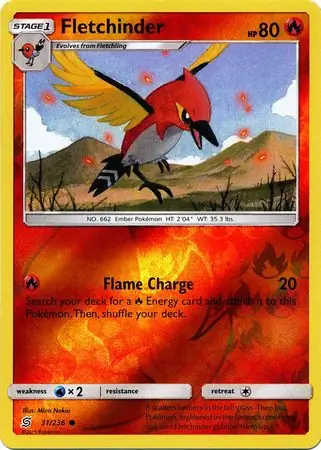 Fletchinder Reverse Holo 31 Normal