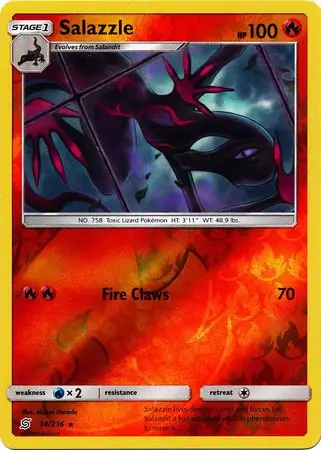 Salazzle Reverse Holo 34 Normal