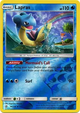 Lapras Reverse Holo 36 Normal