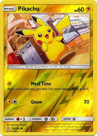 Pikachu Reverse Holo 55 Normal