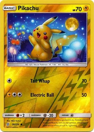 Pikachu Reverse Holo 56 Normal