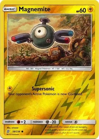 Magnemite Reverse Holo 58 Normal