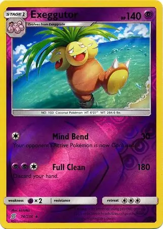 Exeggutor Reverse Holo 74 Normal