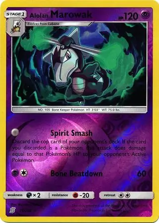 Alolan Marowak Reverse Holo 75 Normal