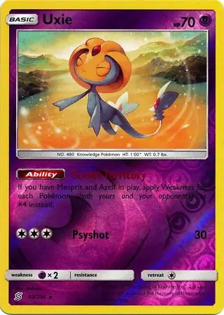 Uxie Reverse Holo 83 Normal
