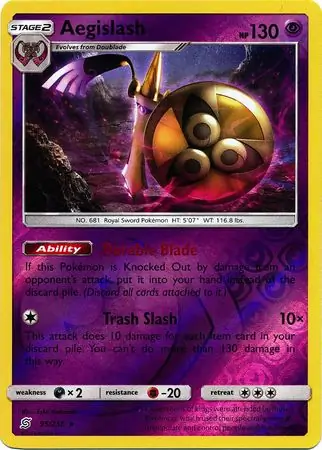 Aegislash Reverse Holo 95 Normal