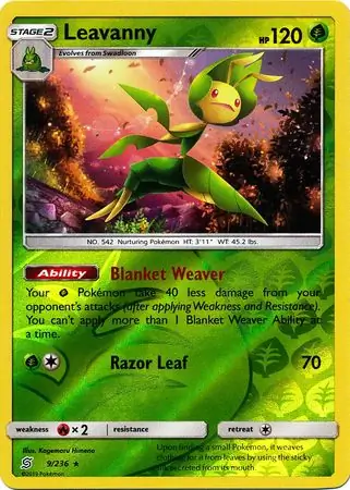 Leavanny Reverse Holo 9 Normal