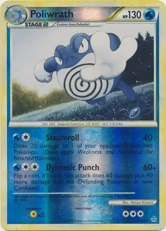 Poliwrath Reverse Holo 21 Normal