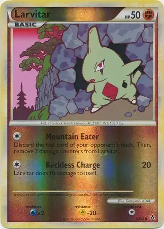 Larvitar Reverse Holo 50
