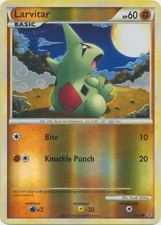 Larvitar Reverse Holo 51 Normal