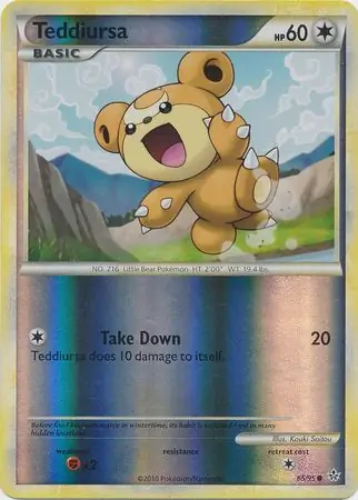 Teddiursa Reverse Holo 65 Normal