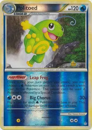 Politoed Reverse Holo 7 Normal
