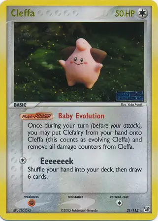 Cleffa Reverse Holo 21 Normal