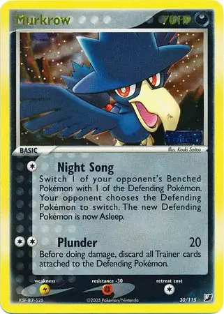 Murkrow Reverse Holo 30 Normal