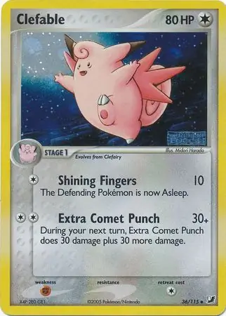 Clefable Reverse Holo 36 Normal