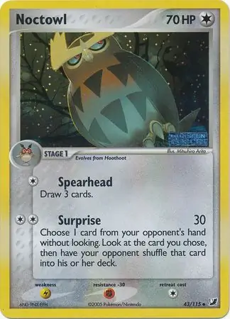 Noctowl Reverse Holo 43 Normal