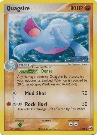 Quagsire Reverse Holo 44 Normal