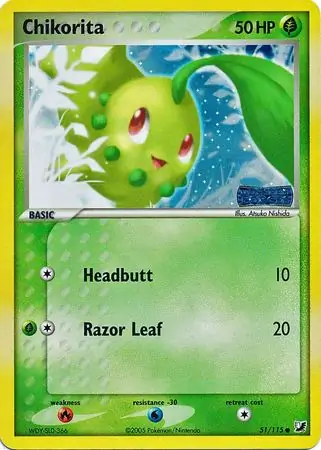 Chikorita Reverse Holo 51 Normal