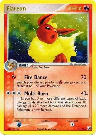 Flareon Reverse Holo 5 Normal