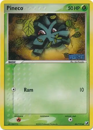 Pineco Reverse Holo 66