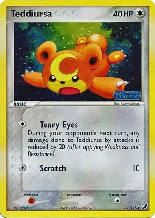 Teddiursa Reverse Holo 77