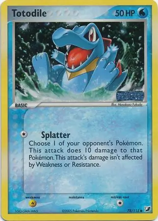 Totodile Reverse Holo 78 Normal
