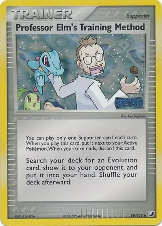 Professor Elm's Training Method Reverse Holo 89 Normal