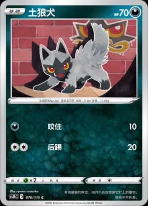 Poochyena Reverse Holo 076