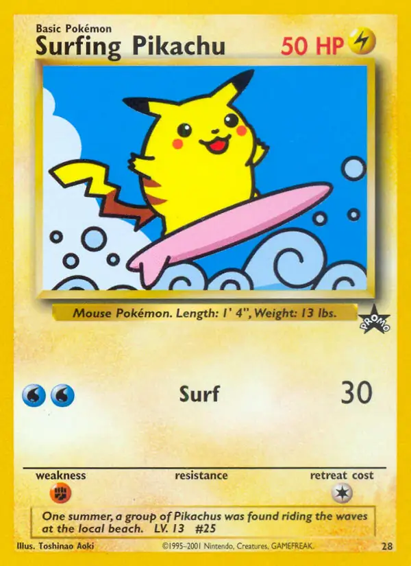 Surfing Pikachu 28 Normal