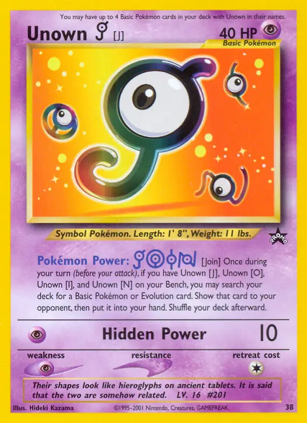 Unown J 38 Normal