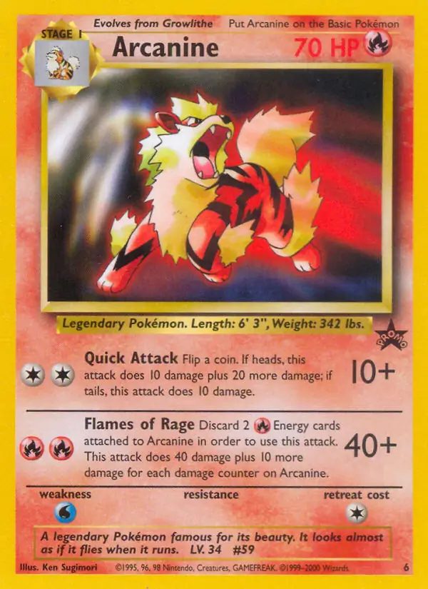 Arcanine 6 Normal