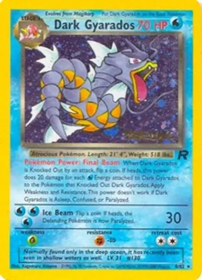 Dark Gyarados Prerelease 8 Normal