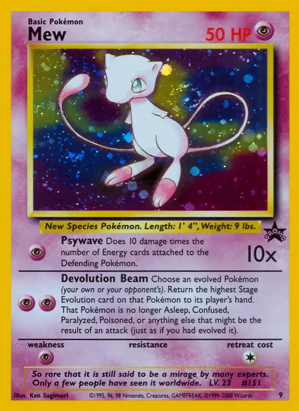 Mew Holo 9 Normal