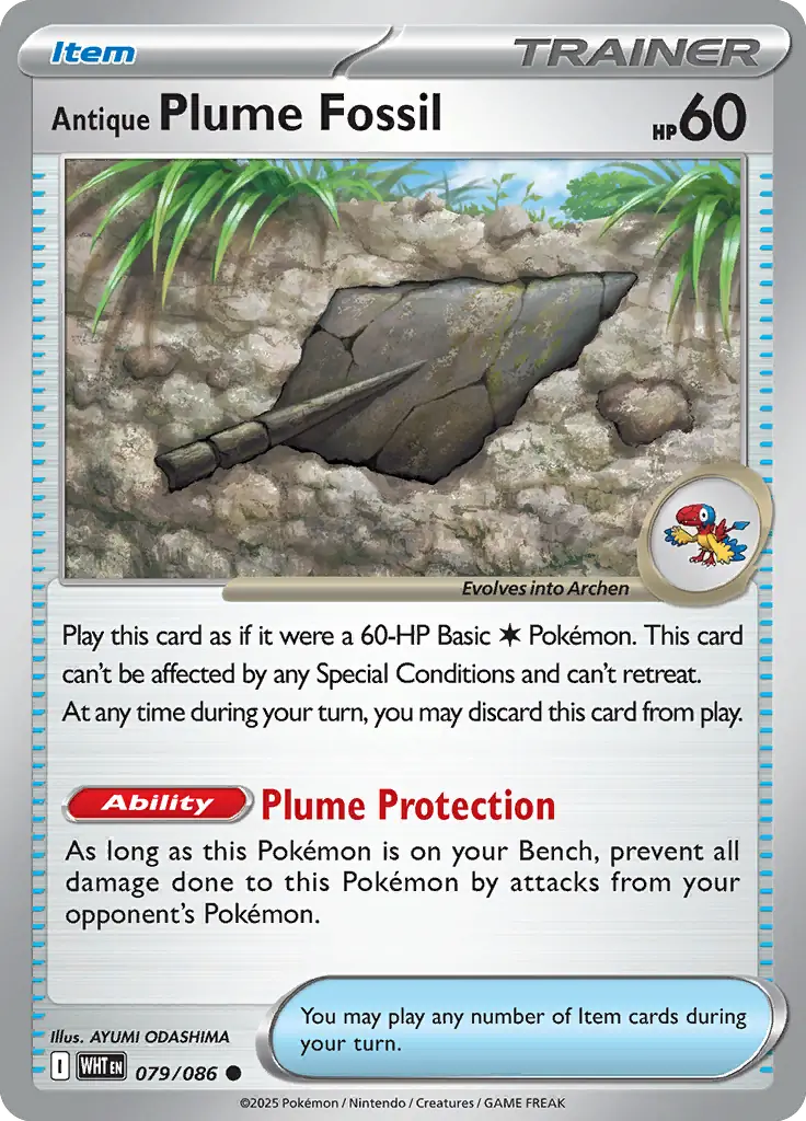 Antique Plume Fossil 079