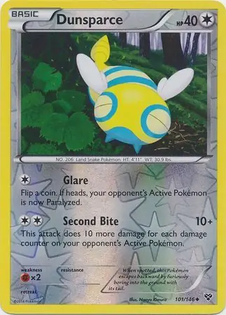 Dunsparce Reverse Holo 101 Normal