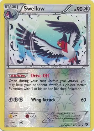 Swellow Reverse Holo 103 Normal