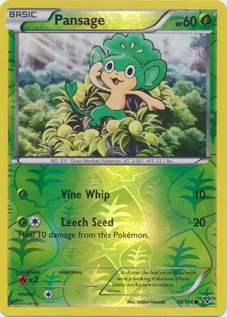 Pansage Reverse Holo 10