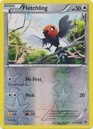 Fletchling Reverse Holo 113 Normal